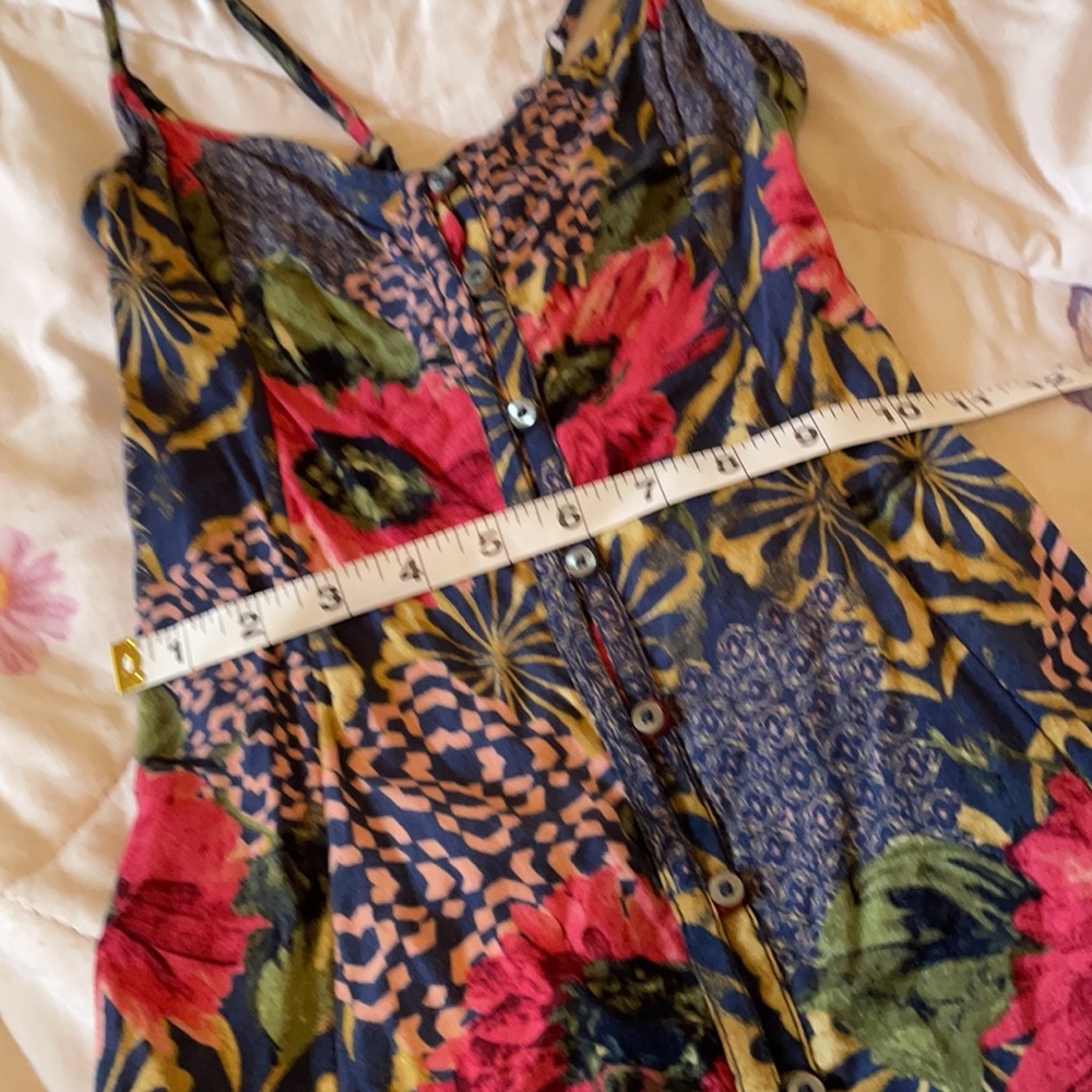 Floral button up sundress A&F Small - Picture 6 of 8